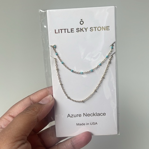 Little Sky Stone Azure Layered Necklace Set - Picture 5 of 5